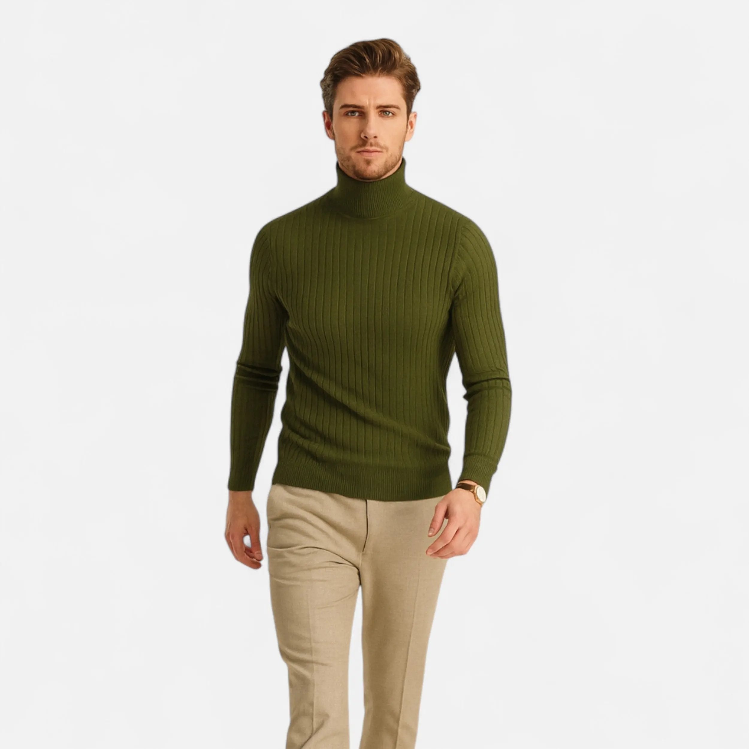 Men’s Wool Turtleneck – High Neck Winter Elegance SPECTER LONDON