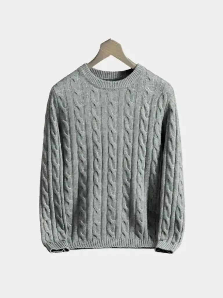 Men’s Cashmere Sweater – Essential Soft Luxury Knit SPECTER