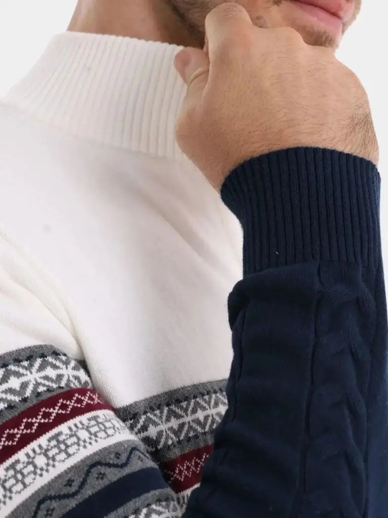Men’s Knit Sweater – Half Zip Pullover Casual Everyday Knitwear SPECTER