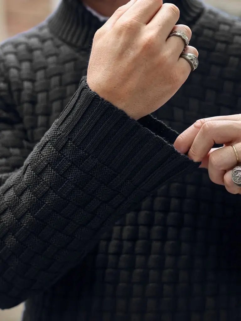 Men’s Knit Knit Sweater – Tailored Knitwear Pullover Casual Everyday Knitwear SPECTER